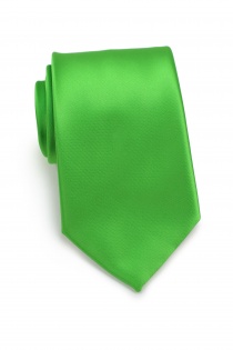 Lange stropdas effen groen