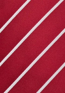 XXL-Krawatte gestreift weiß rot