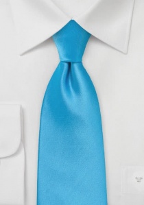 Zijden clip stropdas blauw