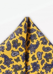 Paisley motief decoratieve sjaal in geel