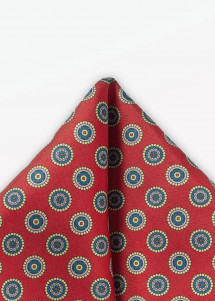 Decoratieve doek rood met cirkelontwerp