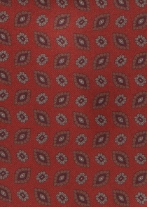 Decoratieve Sjaal Bloemen Emblemen Bruin Rood