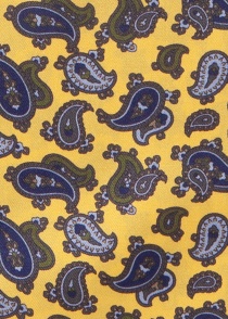 Paisley motief decoratieve sjaal in geel