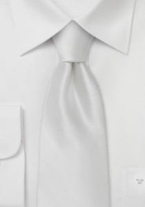 Witte zijden stropdas