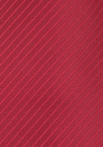 XXL-Krawatte in rot mit feinen Streifen