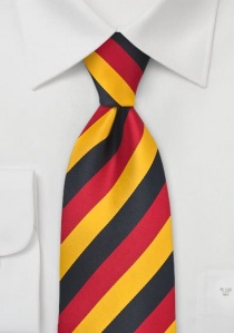 Duitse Nationale Heren Clip stropdas zwart, rood