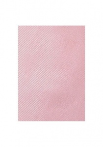 Zakelijke stropdas fijn geribbeld structuur rosé -