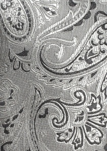 Paisley patroon zilvergrijze geschenkdoos met