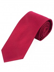 Zakelijke stropdas smal structuurpatroon rood
