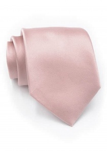 Eenkleurige XXL-zakelijke stropdas antiek roze