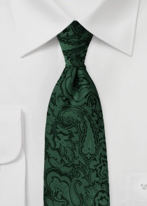 Opvallende stropdas in Paisley-stijl edel groen