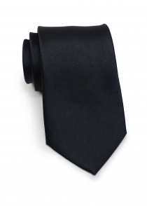 Feestelijke zwarte zijden stropdas
