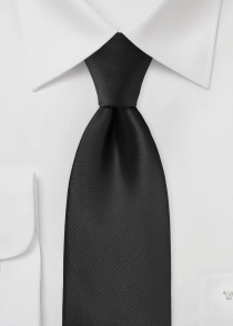 Feestelijke zwarte zijden stropdas