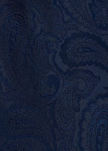 Elegante stropdas paisley patroon marine