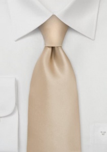 Clip stropdas beige