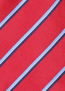 Stropdas streepdesign medium rood