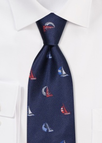 Zakelijke stropdas zeil decor marine