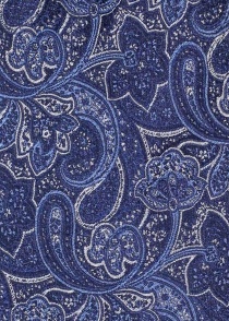 Stropdas Paisley-patroon marineblauw