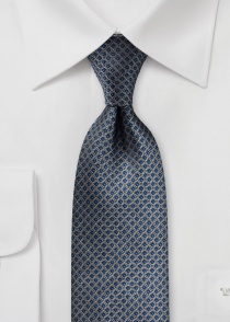 Opvallende zijden stropdas met rasterontwerp