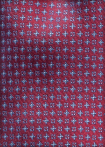 Zakelijke stropdas rood bloemmotief