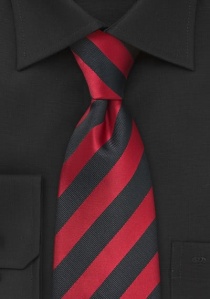 Clip stropdas rood zwart