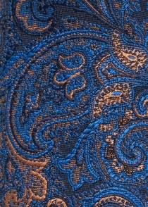 Decoratieve sjaal paisleymotief middernachtblauw