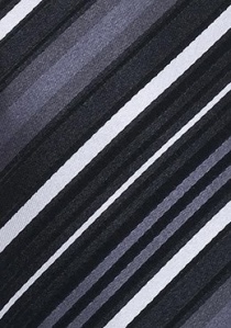 XXL stropdas met een fijn gestreept patroon