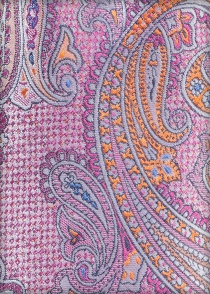 Paisley patroon zakdoek roos