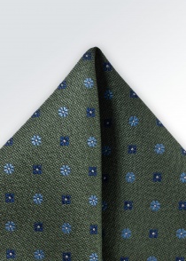 Decoratieve sjaal bloemmotieven design bruin groen