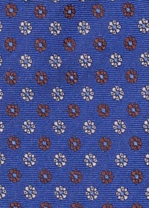 Cavalier sjaal bloemendecor blauw