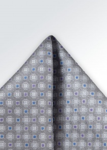 Decoratieve sjaal geometrisch ontwerp zilver