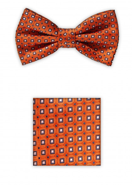 Set vlinderdas aus dem gleichen Stoff und Farbe