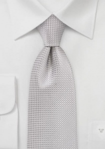 Krawatte strukturiert silbergrau fast metallisch glänzend