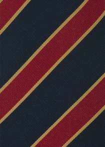 Britse stropdas blauw rood goud