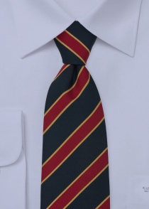 Bristol XXL-stropdas in Middernachtblauw, Rood en