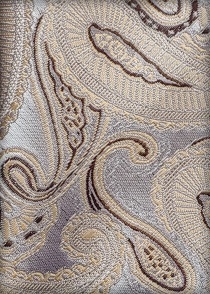 Paisley motief cavalier sjaal beige
