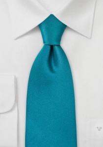Zakelijke stropdas satijn turquoise blauw
