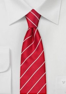 Smalle stropdas rood