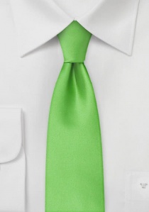 Microvezel business stropdas, smal, effen groen