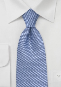 Gestructureerde clip stropdas ijsblauw
