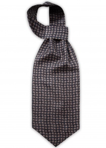 copy of Zijden sjaal met patroon (zwart / beige)