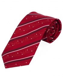 7-voudige stropdas strepen rood