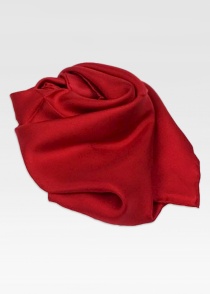 Dame sjaal zijde rood effen