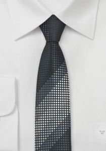 XXL stropdas zwart grijs