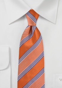 XXL stropdas met streepdesign (oranje)