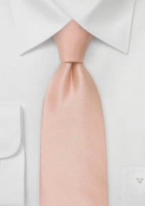 Zakelijke stropdas satijn in abrikoos/roze