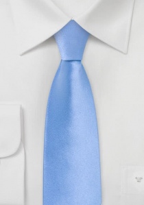 Smalle stropdas effen licht blauw