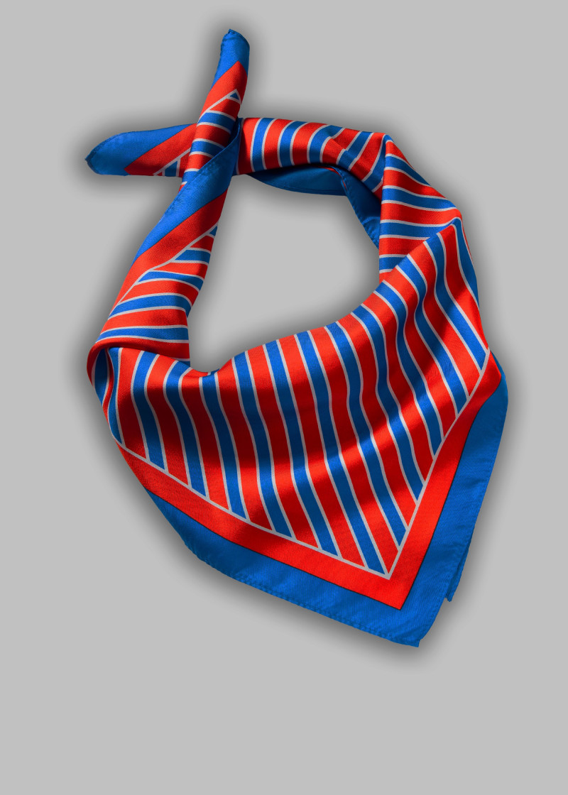 bandana blok strepen koninklijk rood medium rood