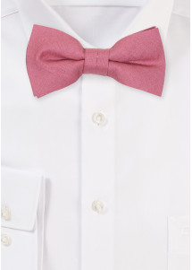 Linnen kinderstrikje in licht paarsrood