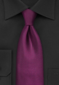 XXL stropdas magenta met glitterpatroon